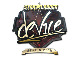 Sticker | device | Berlin 2019 | Gold