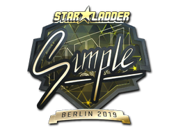 Sticker | s1mple | Berlin 2019 | Gold