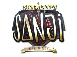 Sticker | SANJI | Berlin 2019 | Gold