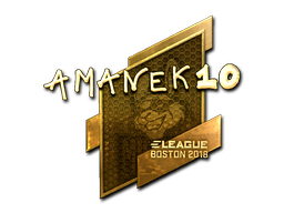 Sticker | AmaNEk | Boston 2018 | Gold