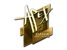 Sticker | apEX | Boston 2018 | Gold
