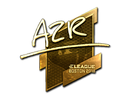 Sticker | AZR | Boston 2018 | Gold