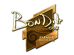 Sticker | bondik | Boston 2018 | Gold