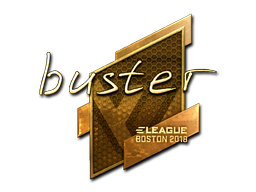 Sticker | buster | Boston 2018 | Gold