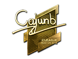 Sticker | cajunb | Boston 2018 | Gold