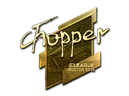 Sticker | chopper | Boston 2018 | Gold