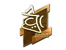 Sticker | chrisJ | Boston 2018 | Gold