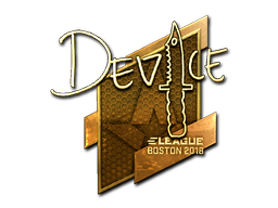 Sticker | device | Boston 2018 | Gold