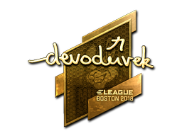 Sticker | devoduvek | Boston 2018 | Gold