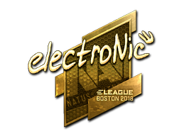 Sticker | electronic | Boston 2018 | Gold