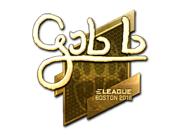 Sticker | gob b | Boston 2018 | Gold