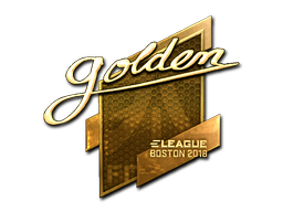 Sticker | Golden | Boston 2018 | Gold