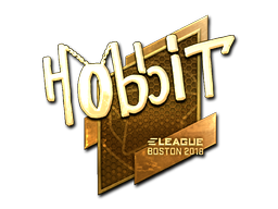 Sticker | Hobbit | Boston 2018 | Gold