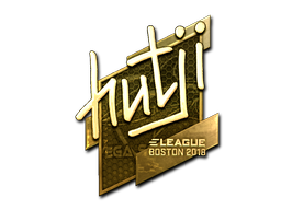 Sticker | hutji | Boston 2018 | Gold