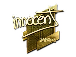 Sticker | innocent | Boston 2018 | Gold