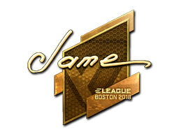 Sticker | Jame | Boston 2018 | Gold