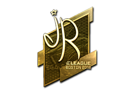 Sticker | jR | Boston 2018 | Gold