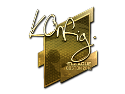 Sticker | k0nfig | Boston 2018 | Gold