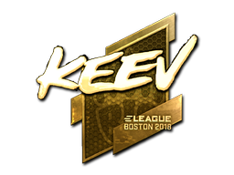 Sticker | keev | Boston 2018 | Gold