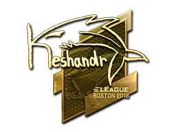Sticker | keshandr | Boston 2018 | Gold