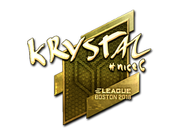 Sticker | kRYSTAL | Boston 2018 | Gold