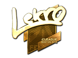 Sticker | Lekr0 | Boston 2018 | Gold