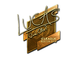 Sticker | LUCAS1 | Boston 2018 | Gold