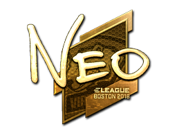 Sticker | NEO | Boston 2018 | Gold