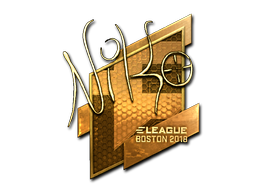 Sticker | NiKo | Boston 2018 | Gold