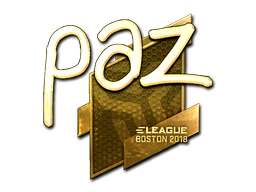 Sticker | paz | Boston 2018 | Gold