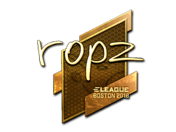 Sticker | ropz | Boston 2018 | Gold
