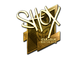 Sticker | shox | Boston 2018 | Gold