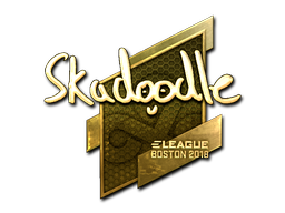 Sticker | Skadoodle | Boston 2018 | Gold