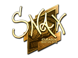 Sticker | Snax | Boston 2018 | Gold