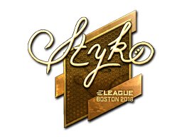 Sticker | STYKO | Boston 2018 | Gold