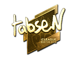 Sticker | tabseN | Boston 2018 | Gold
