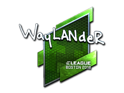 Sticker | wayLander | Boston 2018 | Foil