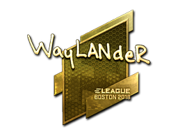 Sticker | wayLander | Boston 2018 | Gold