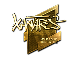Sticker | XANTARES | Boston 2018 | Gold