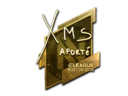 Sticker | xms | Boston 2018 | Gold