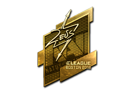 Sticker | Zeus | Boston 2018 | Gold