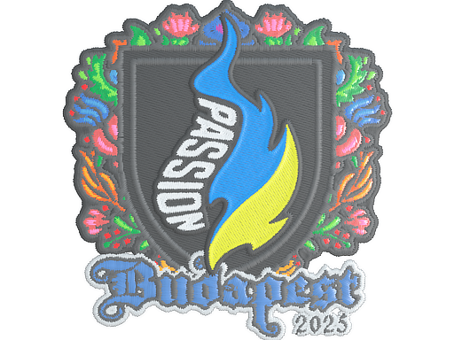 Sticker | Passion UA | Budapest 2025 | Embroidered