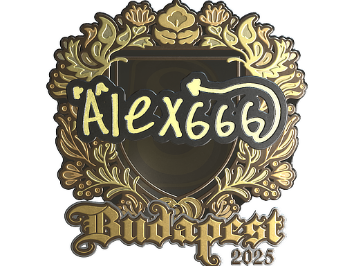 Sticker | alex666 | Budapest 2025 | Gold
