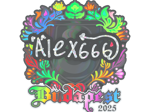 Sticker | alex666 | Budapest 2025 | Holo