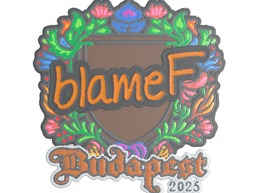 Sticker | blameF | Budapest 2025 | Embroidered