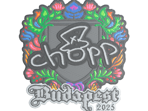 Sticker | chopper | Budapest 2025 | Embroidered