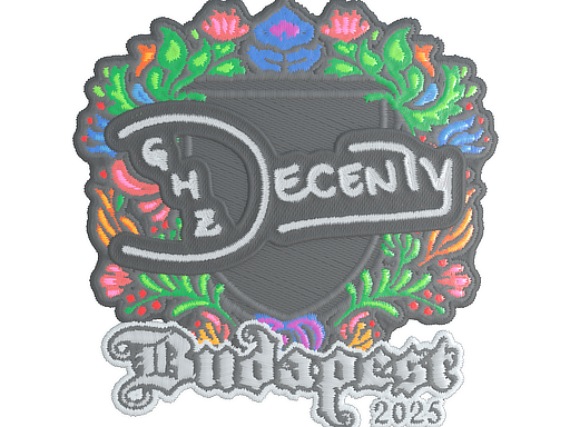 Sticker | decenty | Budapest 2025 | Embroidered