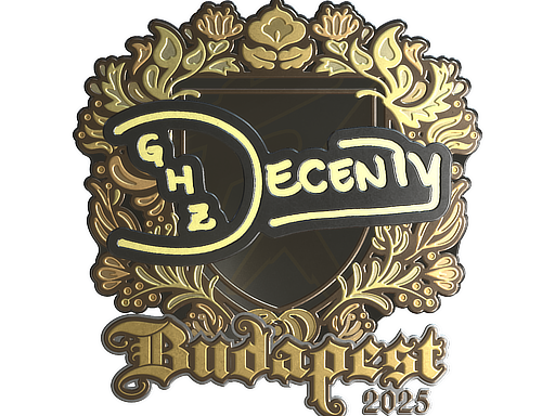 Sticker | decenty | Budapest 2025 | Gold