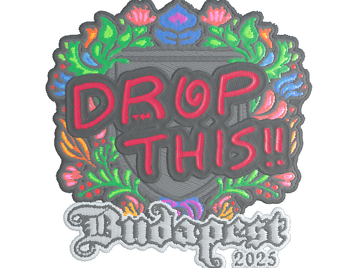 Sticker | drop | Budapest 2025 | Embroidered