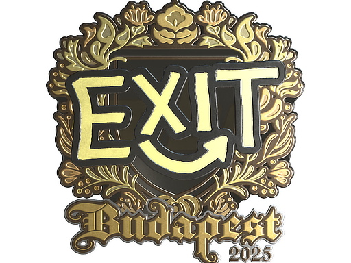 Sticker | exit | Budapest 2025 | Gold